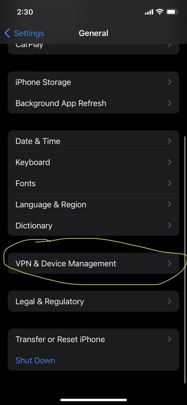 YES8 IOS Step 2